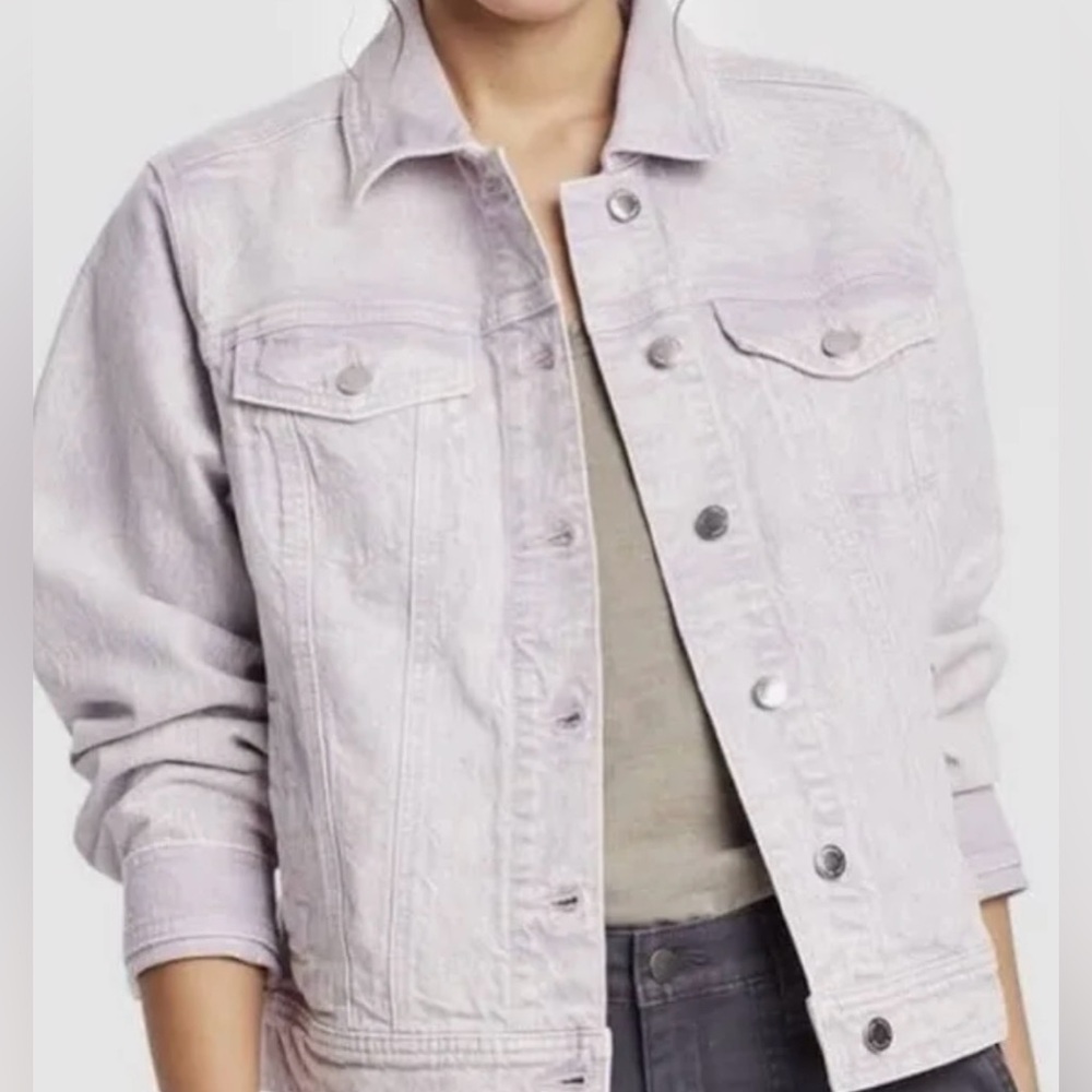 Women's Light Purple Denim Jacket
